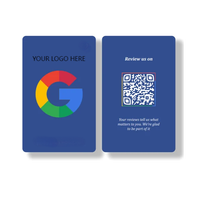 Carte à puce NFC Google PVC NTAG213 Menu de chef éclairé par étiquette pour restaurant Menu de nourriture clignotant de contrôle d'accès à prix réduit