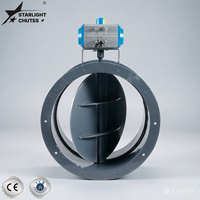 STARLIGHT CHUTES SC Amortisseur pneumatique à rappel par ressort marche/arrêt pour la ventilation d'évacuation des fumées d'urgence, personnalisable
