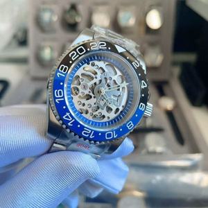นาฬิกากันน้ำคุณภาพสูงแบบสั่งทำพิเศษ กระจกแซฟไฟร์ สำหรับผู้ชายและผู้หญิง ใช้กลไก NH70 นาฬิกาสปอร์ต ไม่มีโลโก้ - Product Image 4
