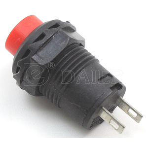 12,5 MM Agujero de montaje 1A 250VAC SPST Mini interruptores pulsadores Normal <span class=keywords><strong>cerrado</strong></span> (NC) Tapa roja Interruptor de botón <span class=keywords><strong>pulsador</strong></span> momentáneo - Product Image 4