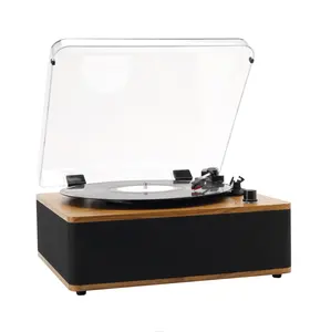 Factory Price Portable Suitcase Vintage phono turntable Retro Bluetooth LP Music Vinyl Record Turntable Player