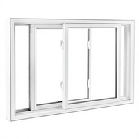 Fenêtre coulissante horizontale en alliage d'aluminium à pont thermique, insonorisée, de haute qualité, simple, luxueuse et moderne