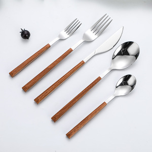 Korean Style Stainless Steel Cutlery Set 4 Pieces Marble Handle <b>Knife</b> Fork Spoon For Western Cuisine Steak Coffee - Product Image 2