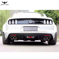 Lèvre arrière en fibre de carbone véritable pour Ford Mustang 2015-2017 S550, kit de conversion de diffuseur de pare-chocs arrière pour voiture décapotable