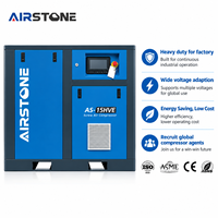 Compresseur d'air industriel à vis Airstone 11KW 15HP 7-10Bar en stock, double mode, vitesse fixe et variable, personnalisé, économe en énergie