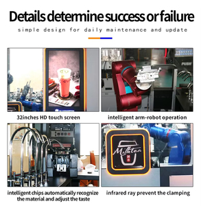 Máquina Expendedora Inteligente Automática de Té con Leche y Café para Centros Comerciales y Supermercados, Máquina Expendedora de Té de Burbujas que Funciona con Monedas - Product Image 4