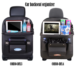 Organizer per sedile posteriore auto pieghevole in pelle sintetica Premium vassoio da tavolo Organizer per auto categoria di prodotto - Product Image 3