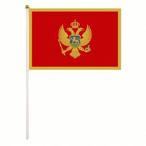 Event or Festival High Quality Custom Polyester Moldova Hand Waving <b>Flag</b> - Product Image 5