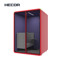 Cabine téléphonique de bureau portable insonorisée pour webcasting en direct et studio de musique vocale