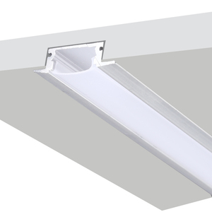 Tira cuadrada montada en la cama, ultrafino embellecedor de longitud personalizada, Canal <span class=keywords><strong>LED</strong></span> de aluminio blanco anodizado - Product Image 3