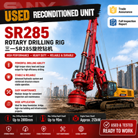 Foreuse rotative d'occasion Sany SR285, diamètre de forage 2300 mm, diesel, couple élevé, pour fondations de pieux dans roche dure, seconde main
