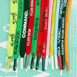 Wholesale Cotton Printed Flat Metal End Hoodie Drawstring Cord Custom Polyester Print Shoe <b>Laces</b> for Hoodie - Product Image 2