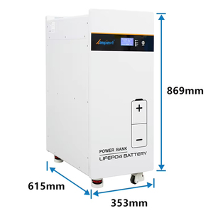Ampinrt 300Mah 51.2V 14.3kwh Hoogspanning Lithium Batterij 14.3kwh Energie Opslag Cilindrische Lifepo4 Ion - Product Image 1