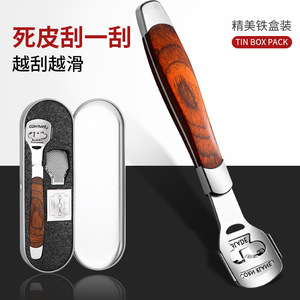 ชุดอุปกรณ์กำจัดหนังด้านเท้า Baiyi ทำจากสแตนเลส พร้อมด้ามจับไม้ สำหรับใช้ในบ้าน - Product Image 4