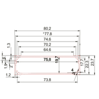 Boîtier en aluminium extrudé anodisé Boîtier électronique Boîtier de batterie Boîtier PCB