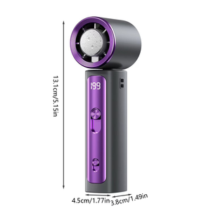Nuevo Ventilador Portátil de Mano 2026 con Refrigeración por Hielo, Carga USB, Silencioso, Semiconductor, 199 Velocidades, Batería de <span class=keywords><strong>3000mAh</strong></span>, 4H de Autonomía, para Hogar y RV - Product Image 5