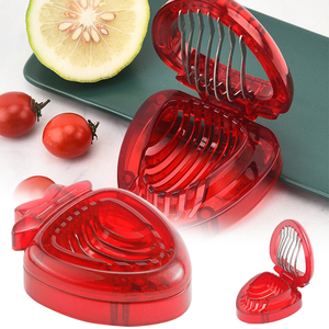 Bán buôn tiện ích nhà bếp thép không gỉ trái cây hình trái tim vỏ Slicer Shredder dâu tây luộc trứng cắt - Product Image 2