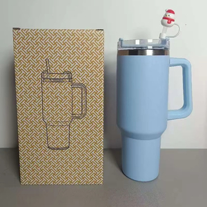 Vaso Térmico de Acero Inoxidable de 40oz con Asa y Pajitas, Diseño Clásico, Termo Aislado Portátil para Café Caliente, Ideal para Viajes - Product Image 2