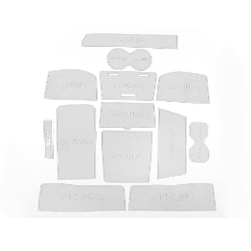 Beige white door slot pad