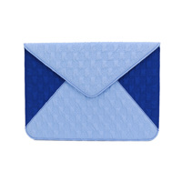 Funda Ecológica para Portátil de Tela Chunya para 13-14 Pulgadas, Bolsa Horizontal para Computadora con Bloques de Color