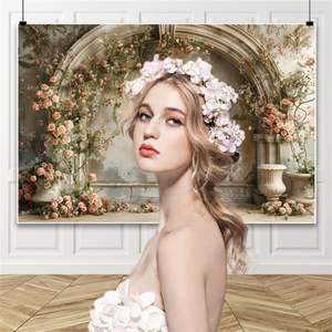 Fondo de fotografía de boda de flor Rosa Vintage de 7x5 pies, stock de vinilo personalizado para el Día de la madre, despedida de soltera y cumpleaños - Product Image 2