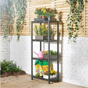 Étagère en plastique légère facilement assembler support réglable 25kg/couche entrepôt maison stockage rayonnage étagères étagères étagères - Product Image 4