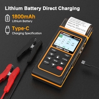Sndway numérique 12V/24V testeur de batterie de voiture chargeur écran LCD trois-en-un détecteur d'instrument de réparation détecteur de batterie LED