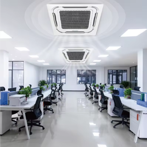 Unidad de Ventilador de Cassette de 4 Vías con Inversor DC para Compresor, Refrigerante R-32, Ahorro de Energía para Hoteles y Oficinas - Product Image 4