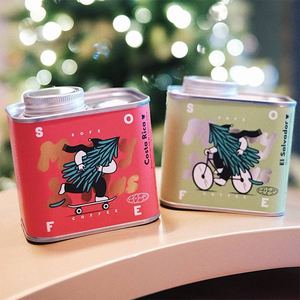 अनुकूलित क्रिसमस उपहार धातु टिन कॉफी बीन्स चाय अखरोट कुत्ते के लिए हवा वाल्व सील कंटेनर के साथ भोजन के लिए कर सकते हैं - Product Image 5