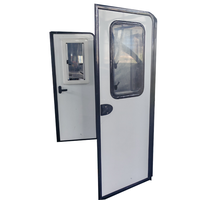 Portes de camping-car, double porte RV avec fenêtre coulissante à coins arrondis 400x700mm pour fourgon aménagé