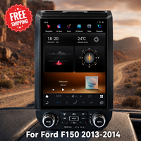 Écran radio lecteur DVD 12,1 pouces Snapdragon 665 Android GPS Navigation Bluetooth DSP CarPlay Stéréo Ford F150 2013 2014