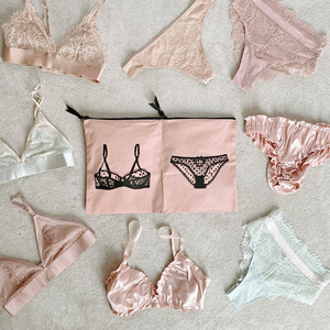 Set di imballaggio rosa essenziale <span class=keywords><strong>con</strong></span> Logo personalizzato Qetesh per il fine settimana da 4 confezioni borsa da viaggio di grande capacità per il viaggio - Product Image 6