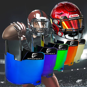Visera de Fútbol Americano con Tecnología de Lente Plana - Compatible con Cascos de Fútbol Americano para Adultos y Jóvenes, Protector de Ojos Antiarañazos - Product Image 1