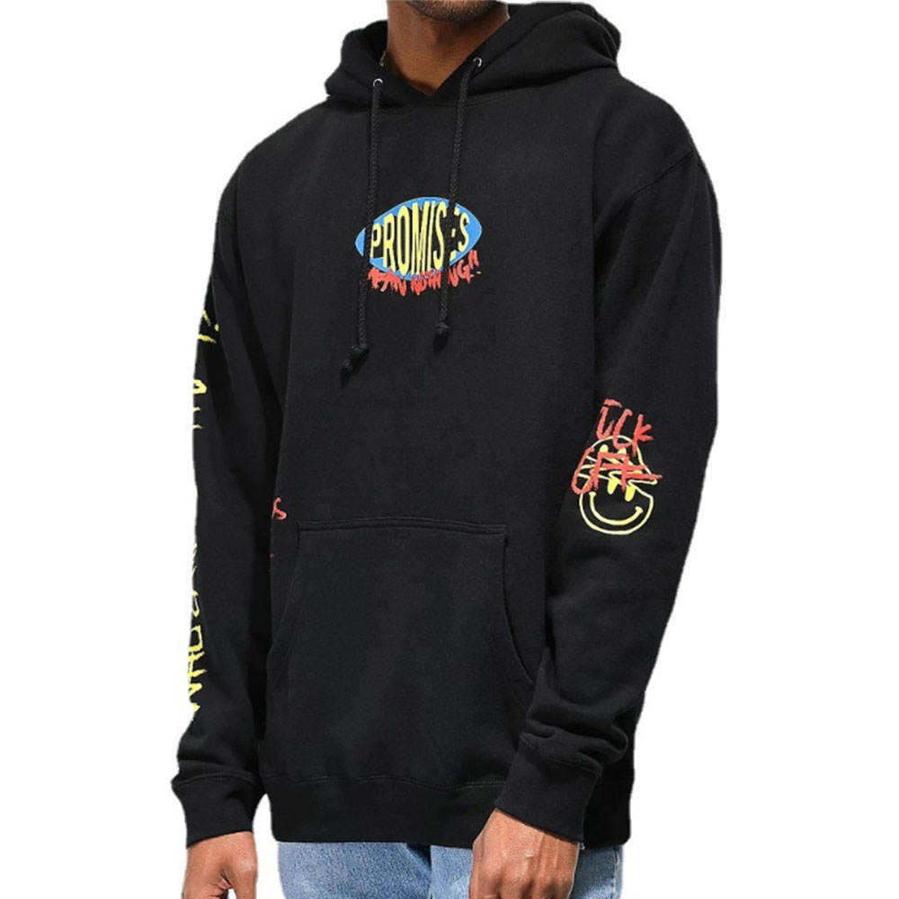 orange broken promises moletom com capuz