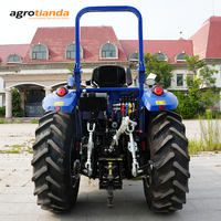 Tracteur agricole chinois 4x4 multifonction certifié CE, 80 CV, QLN, avec roues, longue durée de vie et roulements.