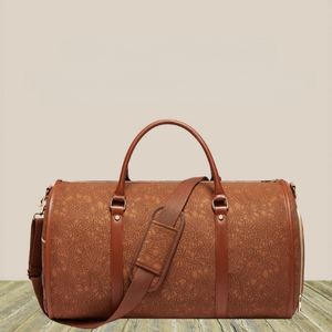 Bolsa de Viaje para Ropa, Bolsa de Lona de Cuero para Trajes, Bolsa de Viaje para Hombre con Compartimento para Zapatos, <span class=keywords><strong>Maleta</strong></span> - Product Image 2