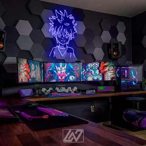 IPixel Free Design Anime LED Signs Personnalisé Pour Salle De Jeu Chambre Décor Bande Dessinée Fans Cadeau D'anniversaire Enseigne Au Néon - Product Image 3