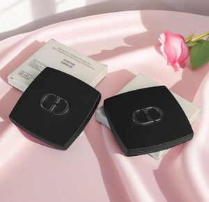 Miroir compact en PU, rond, double face, pliable, miroir de poche, parfait pour le bureau, les voyages, miroir portable - Product Image 5