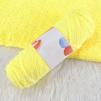 Fil Chenille de haute qualité brillant 41 couleurs 100g Polyester Chenille gros fil pour le tissage à la main