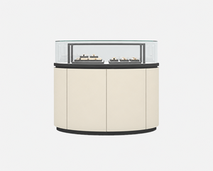 Vitrine ovale de présentation de bijoux LUX, comptoir sur mesure pour l'affichage de bijoux - Product Image 4