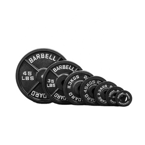 Plaques de <span class=keywords><strong>poids</strong></span> personnalisées <span class=keywords><strong>Disque</strong></span> de <span class=keywords><strong>musculation</strong></span> OB 50mm Plaque d'haltères Gym Standard 2.5 à 45 lb Plaques de <span class=keywords><strong>poids</strong></span> en fonte - Product Image 5