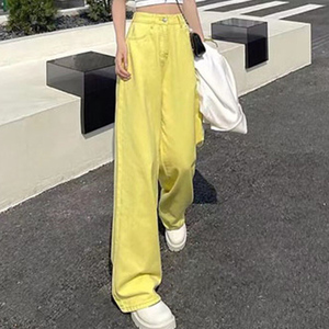 Custom <strong>Yellow</strong> <strong>Jeans</strong> <strong>Women</strong> - Product Image 2