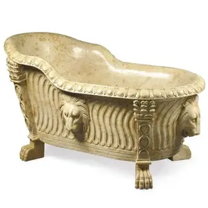 Outdoor Freestanding Large Natural Antique Stone <strong>Bathtub</strong> Bathroom Bath Tub - Product Image 2