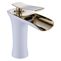 Robinet mitigeur monocommande eau chaude et froide pour lavabo, style simple, pour salle de bain, maison et hôtel