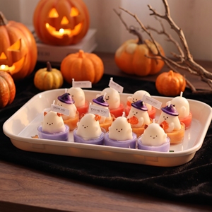 Linda <span class=keywords><strong>Vela</strong></span> Aromática con Forma de Sombrero de Bruja y Fantasma <span class=keywords><strong>para</strong></span> Decoración de Fiesta de Halloween, Regalo Festivo - Product Image 4