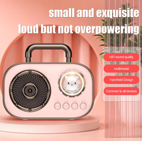 Haut-parleur portable sans fil étanche pour la maison, l'extérieur, le chant familial, le karaoké, mini haut-parleur karaoké avec horloge en plastique