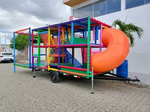 <span class=keywords><strong>Parque</strong></span> <span class=keywords><strong>Infantil</strong></span> Móvil Comercial de Alto Rendimiento sobre Ruedas para Niños, Remolques de Juegos Móviles, Equipos Suaves para Fiestas al Aire Libre - Product Image 5