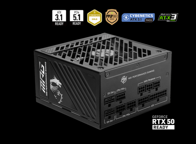 Brand New for MPG A1000GS Full Modular ATX 3.1 1000W 80 PLUS Gold Power Supply Unit in Stock