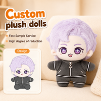 Vente en gros d'usine, jouets en peluche personnalisés de haute qualité, jouets en peluche animaux en peluche, étiquette personnalisée, jouets en peluche anime