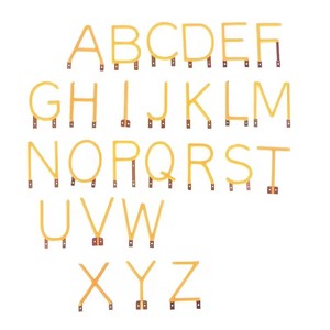 หลอดไฟ LED COB รูปตัวอักษรภาษาอังกฤษ DC3V หลากสี ขาว แดง เขียว น้ำเงิน ไดโอด ขั้ว <span class=keywords><strong>B22</strong></span> สำหรับตกแต่งงานปาร์ตี้ อุปกรณ์ DIY - Product Image 4